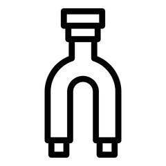 Poster - Sewer pipe icon. Outline sewer pipe vector icon for web design isolated on white background