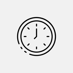 Sticker - Watch vector icon illustration sign