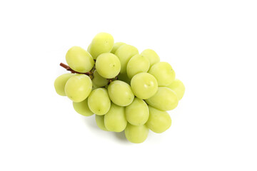 Green grape isolated in white background