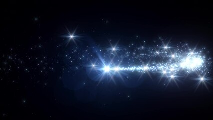 Wall Mural - star glitter sparkling particles fireworks sparkle, background.