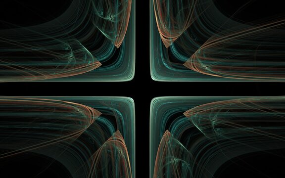 abstract illustration background image patterns in the form of lines and geometric shapes intersecting, intertwining in a chaotic manner for use in web design, computer graphics