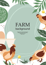 Sample Brochure. Agricultural Background. Chickens And Rooster. Poultry Keeping.