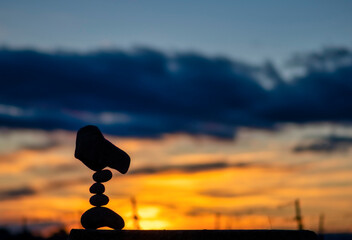 Wall Mural - Sunset and clouds