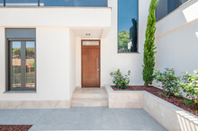 Front Entrance To A Modern House