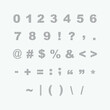 © Nigar - Finger print texture numbers. Set of geometric graphic elements design