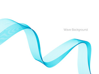 Abstract blue modern wave design background