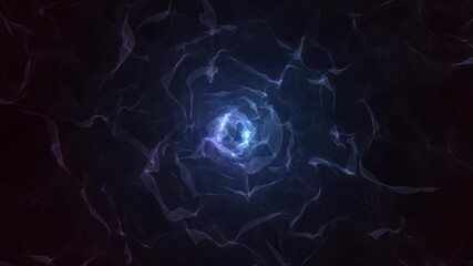 Poster - Abstract Fractal Fairy Smoke Patterns Waving Background Loop/ 4k animation of an abstract fractal light beautiful background with particles and turbulence lines waving smoothly and seamless looping