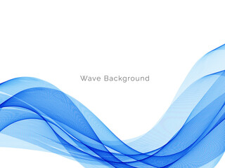 Abstract blue modern wave design background