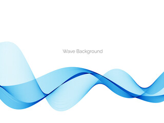 Abstract blue modern wave design background