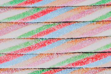 Poster - colored figured marmalade. sweet dessert. tinted culinary background for designer