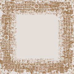 Wall Mural - vector image of abstraction in the style of old blurry manuscript graphics can be used as wallpaper 