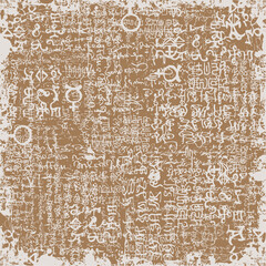 Wall Mural - vector image of abstraction in the style of old blurry manuscript graphics can be used as wallpaper 