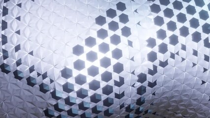 Poster - blue infinite loop simple background animation with abstract diamond pattern , 