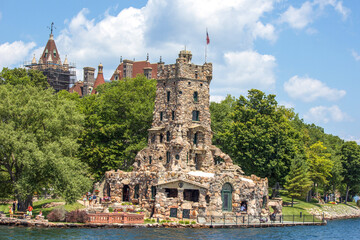 Sticker - Alster Tower  Boldt Castle on Heart Island USA