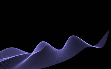 Poster - Abstract 3d mesh wave background. Futuristic technology style. Elegant background for business presentations.