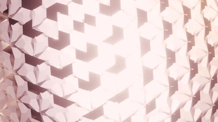Poster -  infinite loop simple background animation with abstract diamond crystal  pattern 
