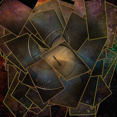 Wall Mural - man in creation with time element