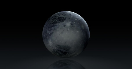 Wall Mural - Pluto, planets of the solar system, space, 3D render, solar system, stars, galaxy