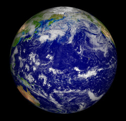 Digitally generated image of planet earth