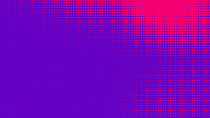 Poster - Dots halftone purple pink color pattern gradient texture with technology digital background. Pop art comics with nature graphic design.