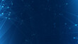 © Papapig - Abstract blue polygon tech network with connect technology background. Abstract dots and lines texture background. 3d rendering.
