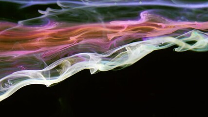 Canvas Print - Ink smoke cloud in water.