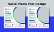© workstock - Modern Medical Social Media Banner Template, Editable Healthcare Social Media post Template