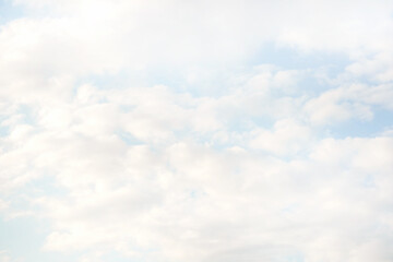 Wall Mural - beautiful cirrus clouds on blue sky on a sunny day background texture. wallpaper skybox