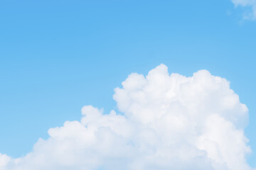 Wall Mural - beautiful cirrus clouds on blue sky on a sunny day background texture. wallpaper skybox