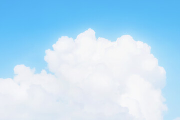 Wall Mural - beautiful cirrus clouds on blue sky on a sunny day background texture. wallpaper skybox