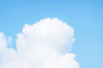 Wall Mural - beautiful cirrus clouds on blue sky on a sunny day background texture. wallpaper skybox