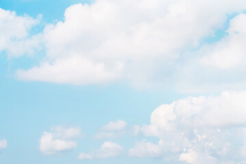 Wall Mural - beautiful cirrus clouds on blue sky on a sunny day background texture. wallpaper skybox