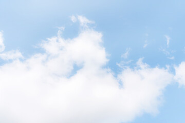 Wall Mural - Beautiful cirrus clouds on blue sky on a sunny day background texture. wallpaper skybox