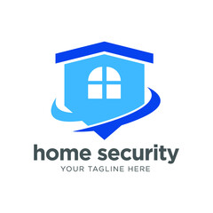 Wall Mural - home protect logo design template