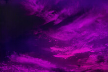 Purple Abstract Background. Sky And Clouds Vivid Colors