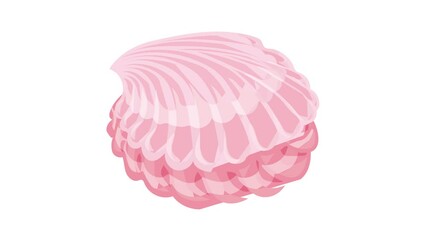 Wall Mural - Sweet candy shell icon animation best object on white background