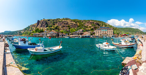 Wall Mural - Behramkale ancient harbour view in Canakkale Province in Turkey