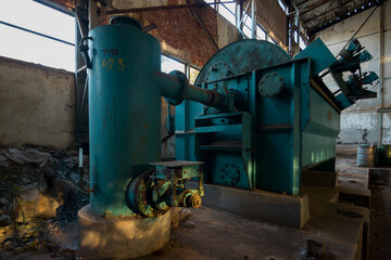 Abandoned uranium separating factory in Serbia