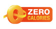 0 kcal badge for packaging of zero calories
