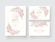 © lukasdedi - elegant hand drawing roses invitation card template