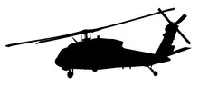 Helicopter Vector Silhouette
