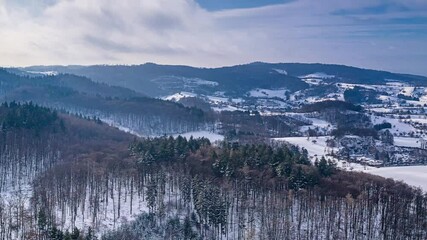 Wall Mural - Winter in the Odenwald Germany