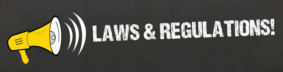 Canvas Print - Laws & Regulations! 