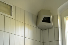 Surveillance Camera In A Corner Of A High Secured Jail Cell