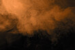 Orange smoke texture on black