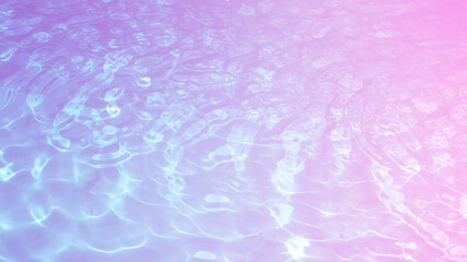 Poster - beautiful blue water with glare of light in the pool.