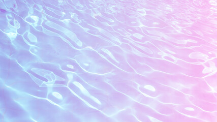 Poster - beautiful blue water with glare of light in the pool.
