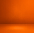Leinwandbild Motiv Empty orange concrete interior background
