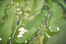 Golf Course Seen From The Sky