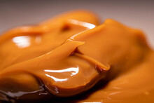 Closeup Of Dulce De Leche Typical Food Traditional Sweet Dessert From Cordoba Argentina